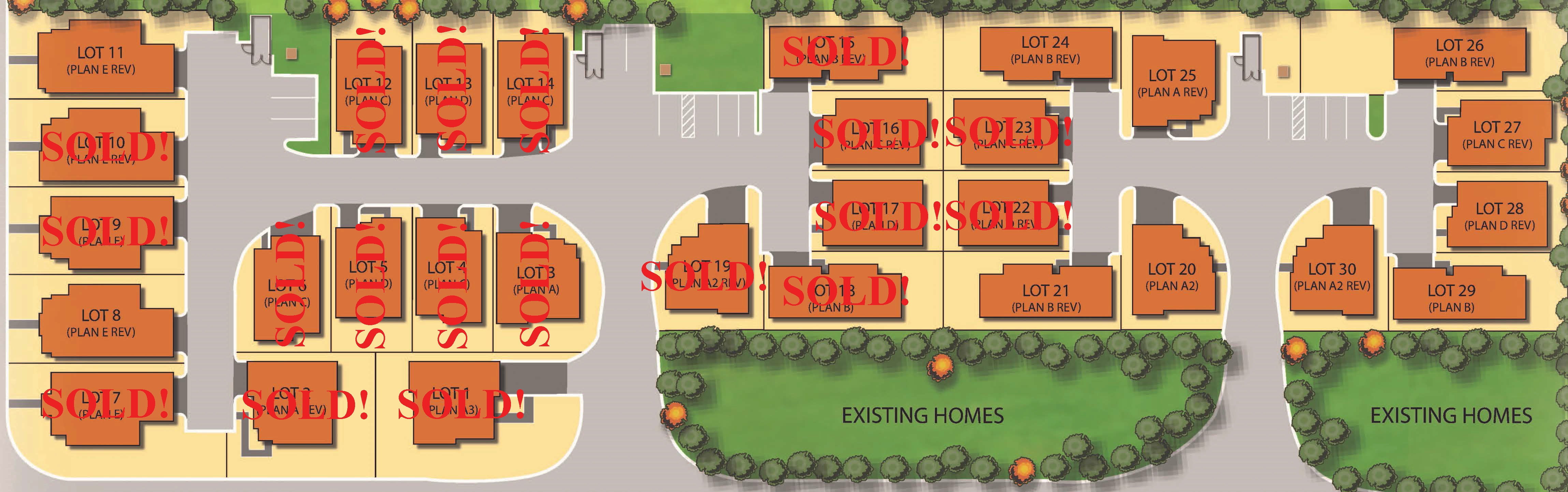 Manassero Site Map - Manassero Homes at Tahoe Park - Brand New Homes in Sacramento